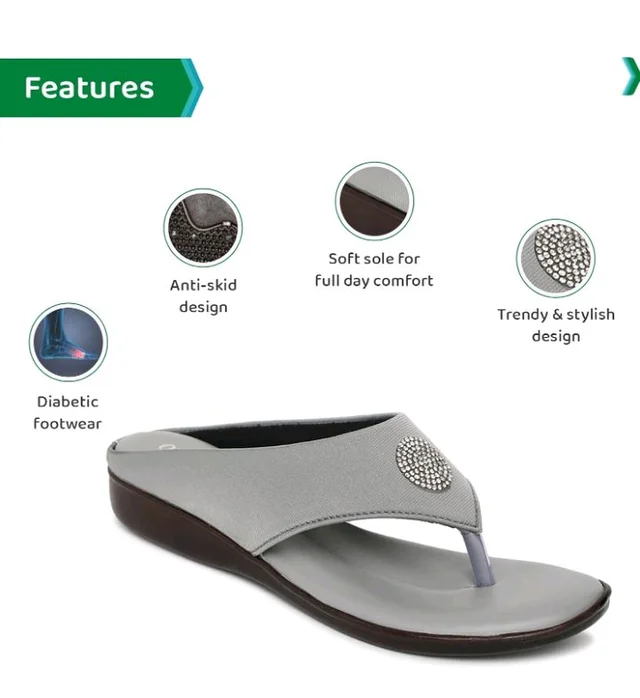 ORTHO JOY Fancy doctor Slipper for women || Orthopedic Fashionable Women Slipper - 10