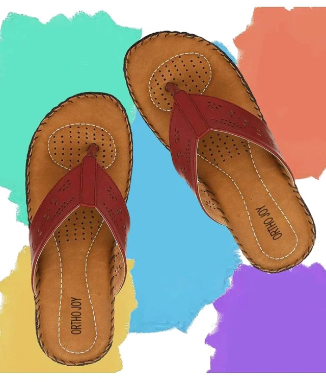 ORTHO JOY Extra Soft Women's Doctor Ortho Slippers/Flip-Flops - 7