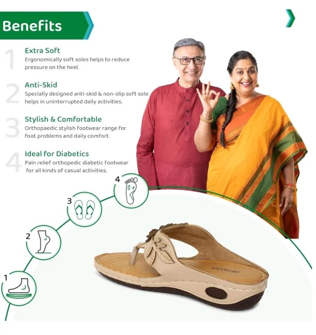 ORTHO JOY doctor Slipper for women || Orthopedic Fashionable Women Slipper - 6
