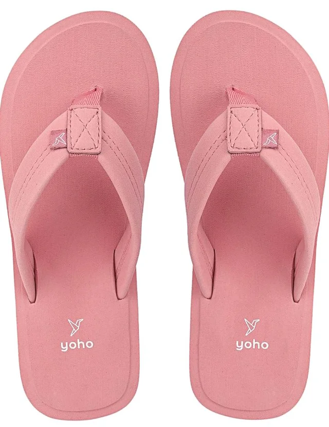YOHO Women Black soft slippers | Comfortable and Stylish flip flop | Chappal for Woman in exciting colors | Daily Use | Lightweight | Anti Skid Monsoon Chappal | Bubbles - 10