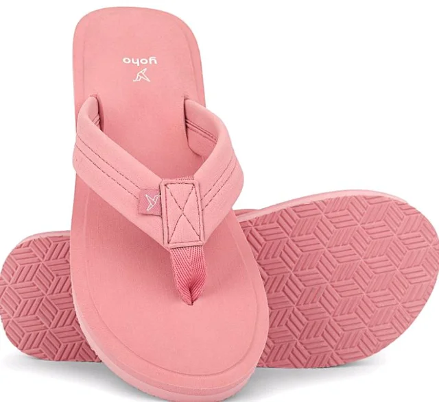 YOHO Women Black soft slippers | Comfortable and Stylish flip flop | Chappal for Woman in exciting colors | Daily Use | Lightweight | Anti Skid Monsoon Chappal | Bubbles - 10