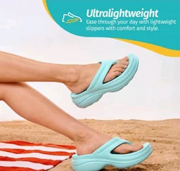YOHO Women Platform Slippers SLR 103 | Comfortable Triple Dense Foam Soft Flip-Flops with Heel Support | Anti-Skid Lightweight Footwear for Indoor & Outdoor Use - 6