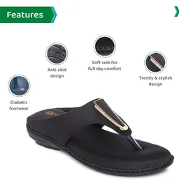ORTHO JOY Fancy doctor slippers | Stylish chappal for women | Comfortable flat sandals for women stylish - 6