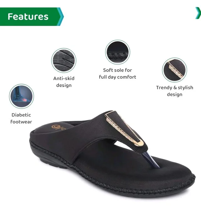 ORTHO JOY Fancy doctor slippers | Stylish chappal for women | Comfortable flat sandals for women stylish - 6