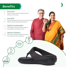 ORTHO JOY Fancy doctor slippers | Stylish chappal for women | Comfortable flat sandals for women stylish - 6