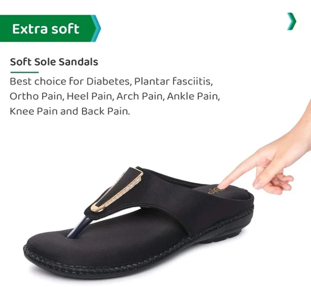 ORTHO JOY Fancy doctor slippers | Stylish chappal for women | Comfortable flat sandals for women stylish - 6