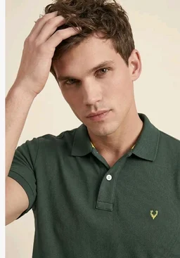 Allen Solly Men’s Polo T‑Shirt | Comfortable Rich Cotton Blend, Band Collar, Regular Fit | Stylish & Premium All Day Wear - 2XL