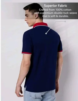 Symbol Premium Men's 100% Cotton Solid Polo T-Shirt - Regular Fit | Pique Knit
- 3XL