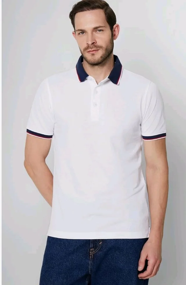 Symbol Premium Men's 100% Cotton Solid Polo T-Shirt - Regular Fit | Pique Knit
- S