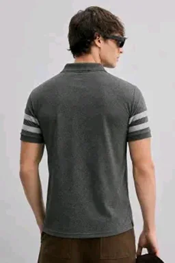 Alan Jones Clothing Men's Cotton Regular Fit Regular Soild Polo T-Shirt
- 2XL