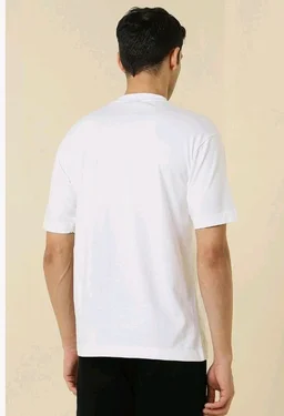 Allen Solly Men's Cotton T-Shirt | Drop Shoulder | Chest Print | Regular Fit | Casual Streetwear Style
- 3XL
