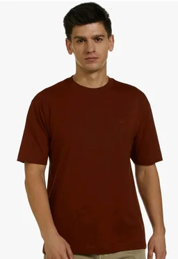 Allen Solly Men's Cotton T-Shirt | Drop Shoulder | Back Print | Regular Fit | Casual Streetwear Style
- XL