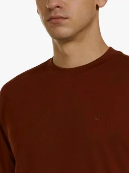 Allen Solly Men's Cotton T-Shirt | Drop Shoulder | Back Print | Regular Fit | Casual Streetwear Style
- XL