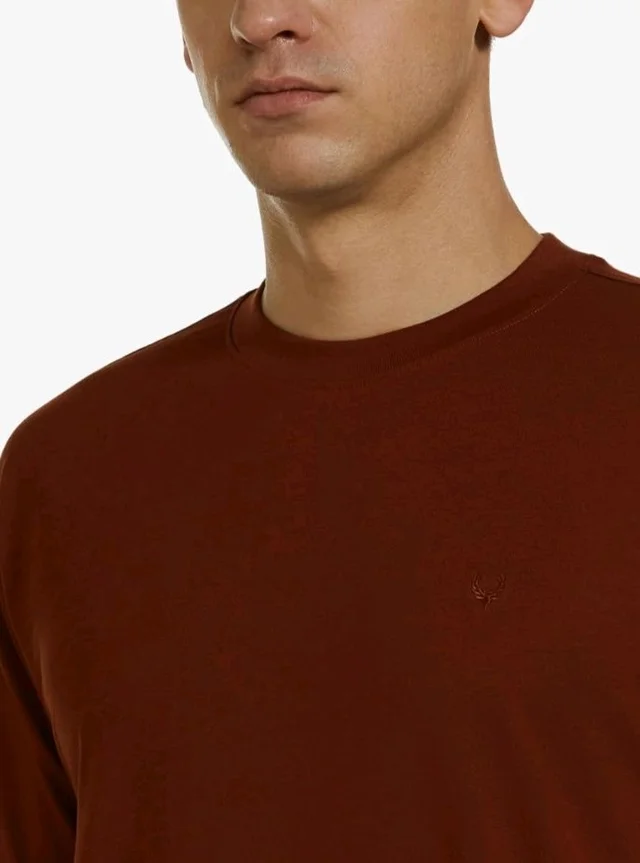 Allen Solly Men's Cotton T-Shirt | Drop Shoulder | Back Print | Regular Fit | Casual Streetwear Style
- XL