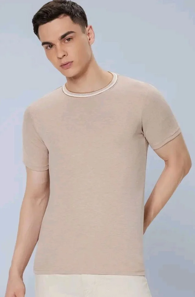 Symbol Premium Men's Cotton Rich Textured T-Shirt - Regular Fit | Pique Knit | Round Neck (Available in Plus Sizes)
- 2XL