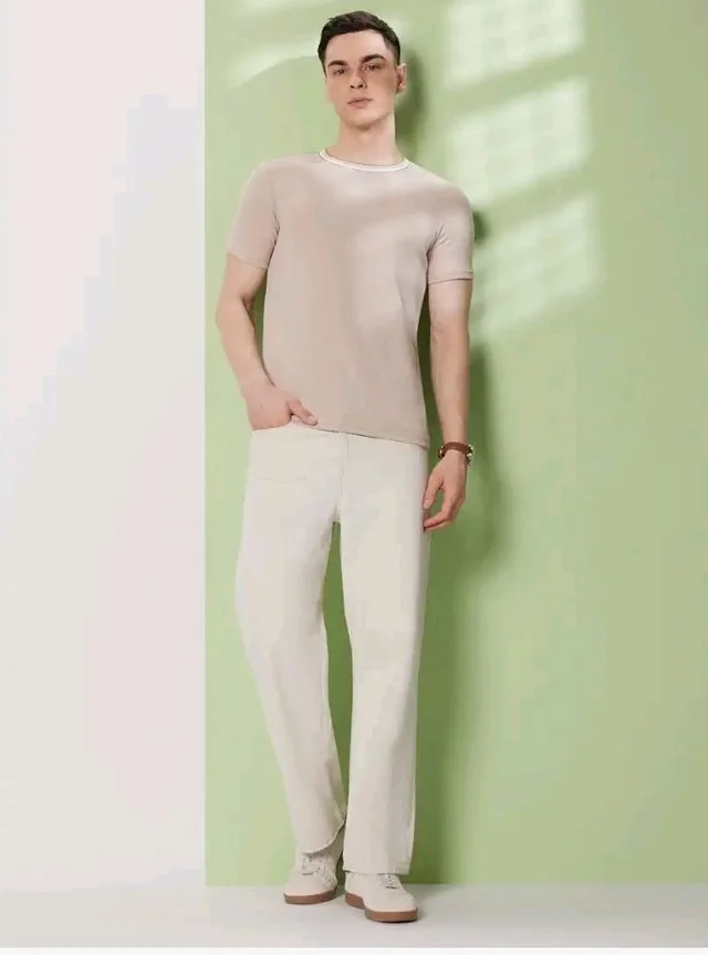 Symbol Premium Men's Cotton Rich Textured T-Shirt - Regular Fit | Pique Knit | Round Neck (Available in Plus Sizes)
- 2XL