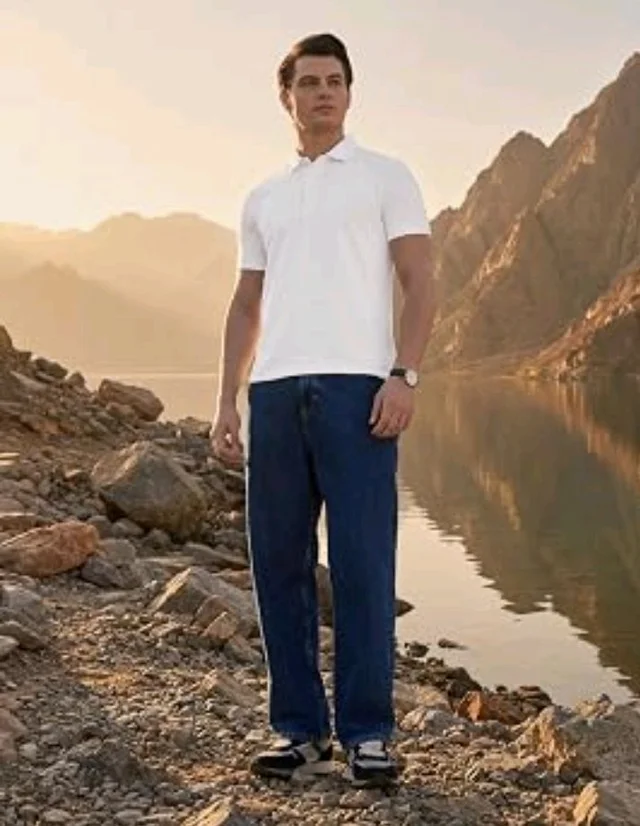 Symbol Premium Men's Super Soft Cotton Stretch Polo | Regulat Fit | Available in Plus Sizes White
- S