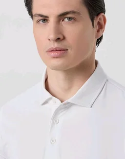 Symbol Premium Men's Super Soft Cotton Stretch Polo | Regulat Fit | Available in Plus Sizes White
- S