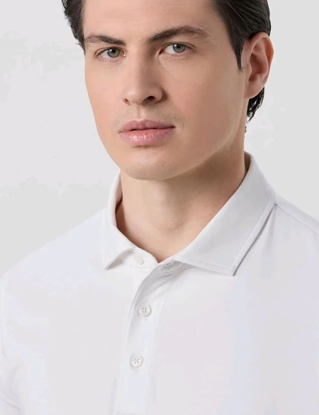 Symbol Premium Men's Super Soft Cotton Stretch Polo | Regulat Fit | Available in Plus Sizes White
- M