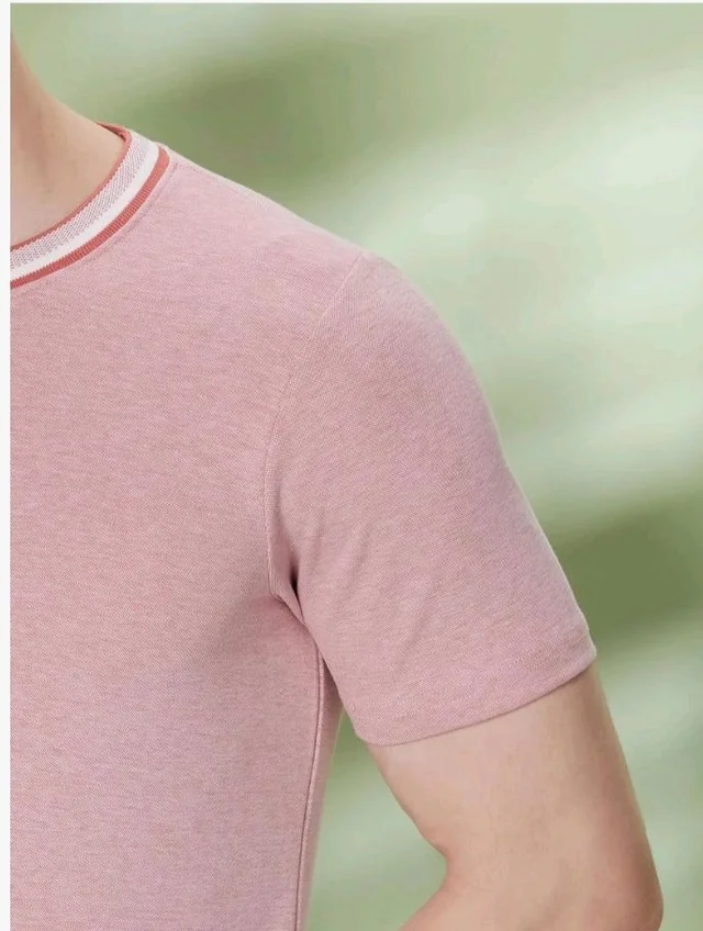 Symbol Premium Men's Cotton Rich Textured T-Shirt - Regular Fit | Pique Knit | Round Neck (Available in Plus Sizes)
- 2XL