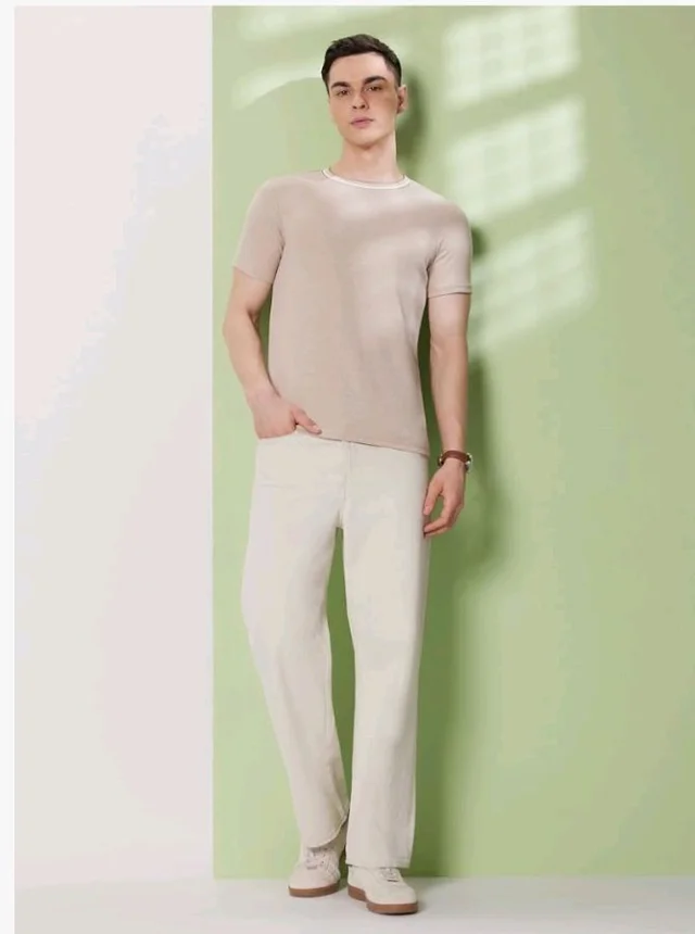 Symbol Premium Men's Cotton Rich Textured T-Shirt - Regular Fit | Pique Knit | Round Neck (Available in Plus Sizes)
- 2XL
