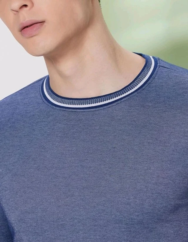 Symbol Premium Men's Cotton Rich Textured T-Shirt - Regular Fit | Pique Knit | Round Neck (Available in Plus Sizes)
- 2XL