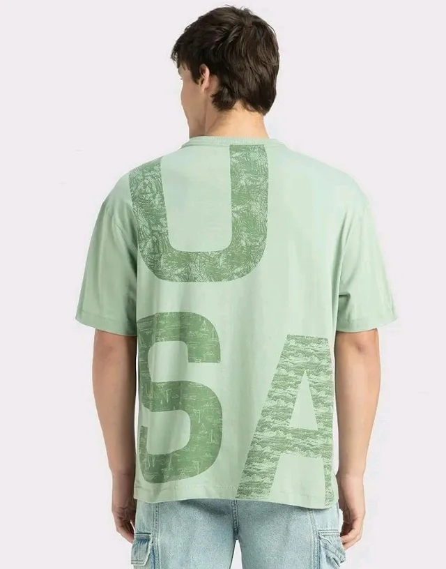 Jockey US81 Men Super Combed Cotton Rich Graphic Printed Oversized T-Shirt
- L