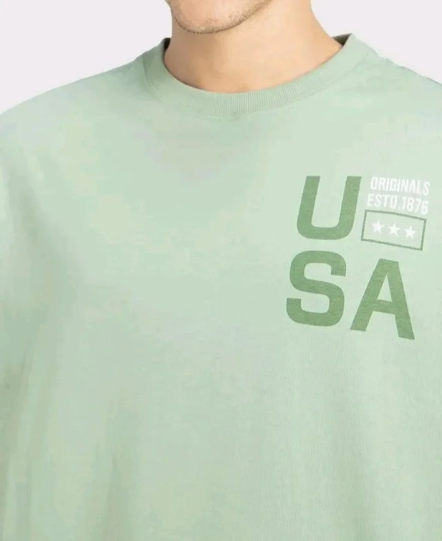 Jockey US81 Men Super Combed Cotton Rich Graphic Printed Oversized T-Shirt
- L