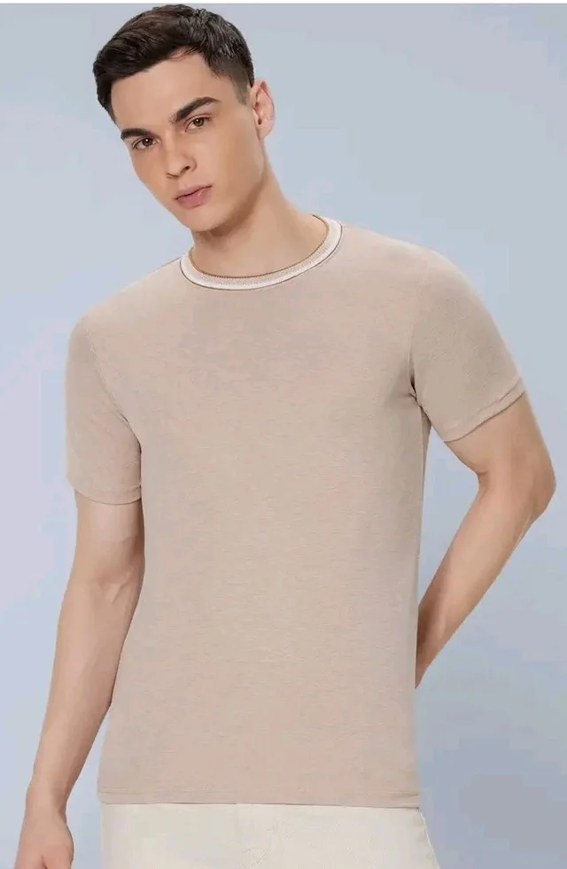 Symbol Premium Men's Cotton Rich Textured T-Shirt - Regular Fit | Pique Knit | Round Neck (Available in Plus Sizes)
- 2XL