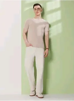 Symbol Premium Men's Cotton Rich Textured T-Shirt - Regular Fit | Pique Knit | Round Neck (Available in Plus Sizes)
- 2XL