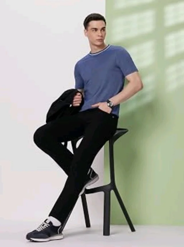 Symbol Premium Men's Cotton Rich Textured T-Shirt - Regular Fit | Pique Knit | Round Neck (Available in Plus Sizes)
- 2XL