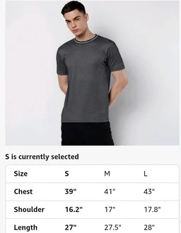 Symbol Premium Men's Cotton Rich Textured T-Shirt - Regular Fit | Pique Knit | Round Neck (Available in Plus Sizes)
- M