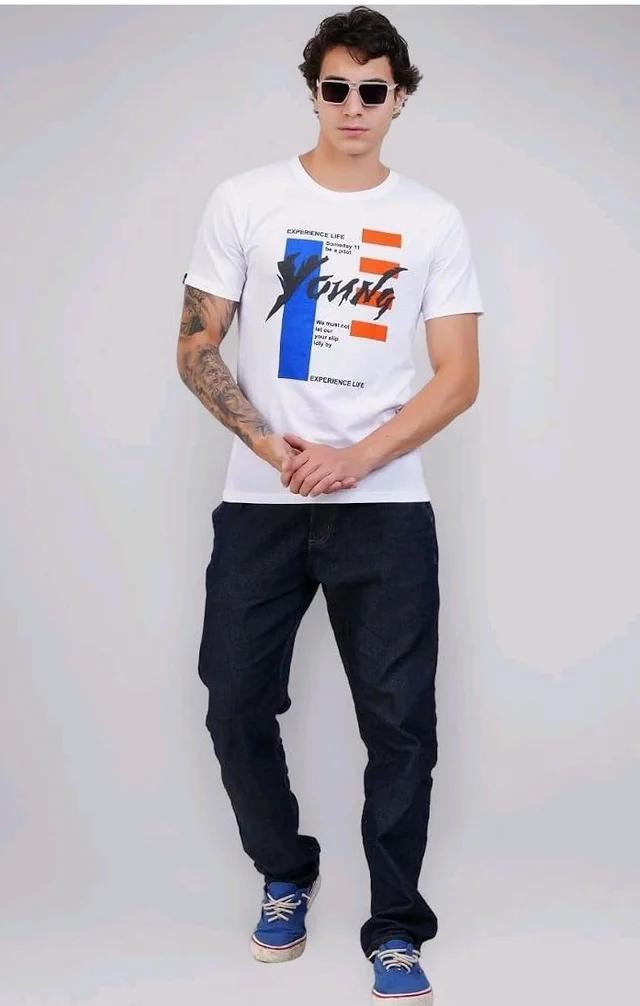 Men's Super Combed Cotton Round Neck Half Sleeve T-Shirt | Soft Breathable Cotton Fabric | Stylish Comfortable Wearfor Men | Quality Regular Fit
- 3XL
