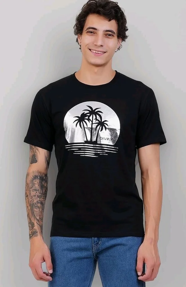 Men's Super Combed Cotton Round Neck Half Sleeve T-Shirt | Soft Breathable Cotton Fabric | Stylish Comfortable Wearfor Men | Quality Regular Fit
- 2XL