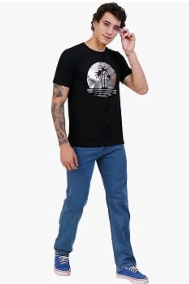 Men's Super Combed Cotton Round Neck Half Sleeve T-Shirt | Soft Breathable Cotton Fabric | Stylish Comfortable Wearfor Men | Quality Regular Fit
- 2XL