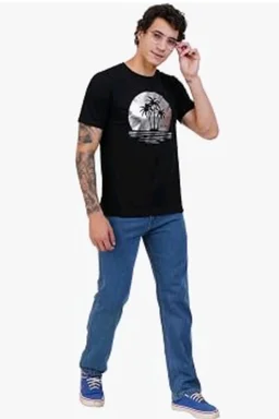 Men's Super Combed Cotton Round Neck Half Sleeve T-Shirt | Soft Breathable Cotton Fabric | Stylish Comfortable Wearfor Men | Quality Regular Fit
- 2XL
