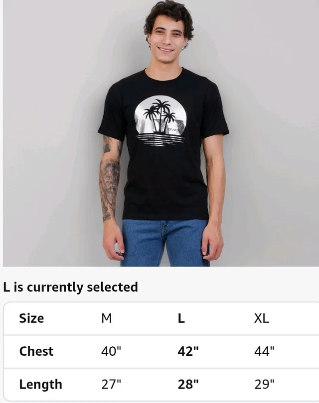 Men's Super Combed Cotton Round Neck Half Sleeve T-Shirt | Soft Breathable Cotton Fabric | Stylish Comfortable Wearfor Men | Quality Regular Fit
- 2XL
