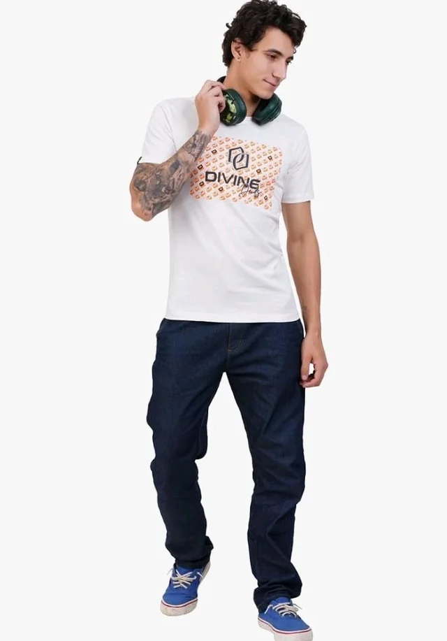Men's Super Combed Cotton Round Neck Half Sleeve T-Shirt | Soft Breathable Cotton Fabric | Stylish Comfortable Wearfor Men | Quality Regular Fit
- 2XL