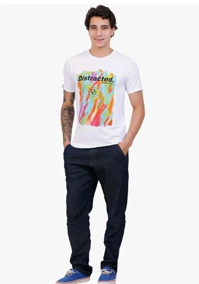 Men's Super Combed Cotton Round Neck Half Sleeve T-Shirt | Soft Breathable Cotton Fabric | Stylish Comfortable Wearfor Men | Quality Regular Fit
- S
