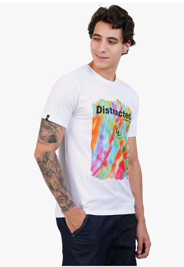 Men's Super Combed Cotton Round Neck Half Sleeve T-Shirt | Soft Breathable Cotton Fabric | Stylish Comfortable Wearfor Men | Quality Regular Fit
- S