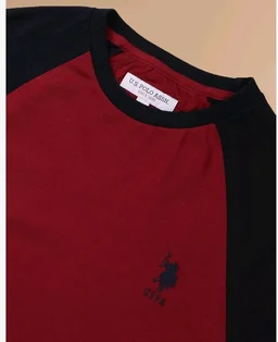 U.S. POLO ASSN. Knitted Cotton T-Shirts for Men - 100% Cotton, Breathable & Comfortable, Half Sleeves Mens Casual T Shirts
- S