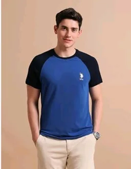 U.S. POLO ASSN. Knitted Cotton T-Shirts for Men - 100% Cotton, Breathable & Comfortable, Half Sleeves Mens Casual T Shirts
- 2XL