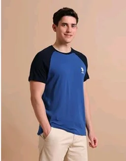 U.S. POLO ASSN. Knitted Cotton T-Shirts for Men - 100% Cotton, Breathable & Comfortable, Half Sleeves Mens Casual T Shirts
- 2XL