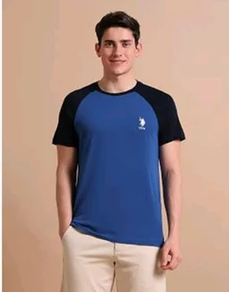 U.S. POLO ASSN. Knitted Cotton T-Shirts for Men - 100% Cotton, Breathable & Comfortable, Half Sleeves Mens Casual T Shirts
- 2XL