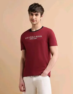 U.S. Polo ASSN. Brand Printed Cotton T-Shirts for Men - Half Sleeves Mens Casual T Shirts
- 2XL