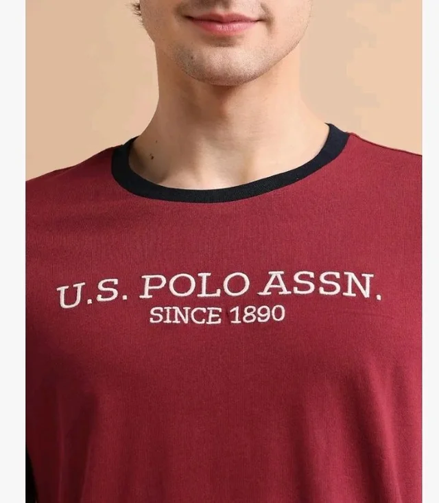 U.S. Polo ASSN. Brand Printed Cotton T-Shirts for Men - Half Sleeves Mens Casual T Shirts
- 2XL