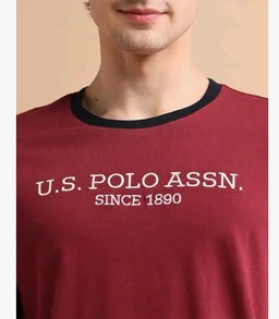 U.S. Polo ASSN. Brand Printed Cotton T-Shirts for Men - Half Sleeves Mens Casual T Shirts
- 2XL