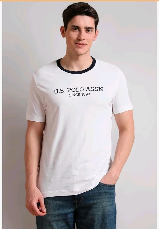 U.S. Polo ASSN. Brand Printed Cotton T-Shirts for Men - Half Sleeves Mens Casual T Shirts
- S