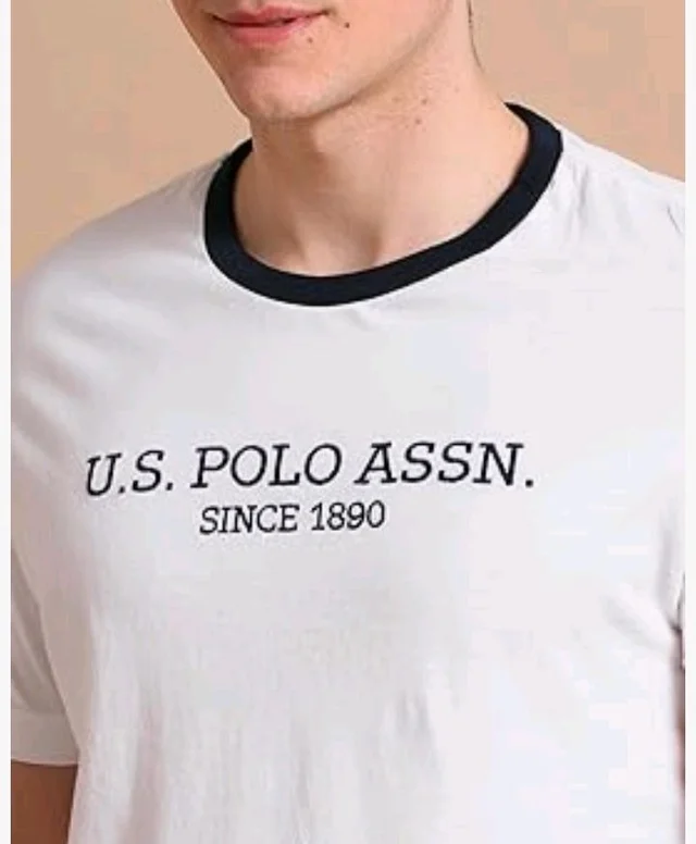 U.S. Polo ASSN. Brand Printed Cotton T-Shirts for Men - Half Sleeves Mens Casual T Shirts
- S