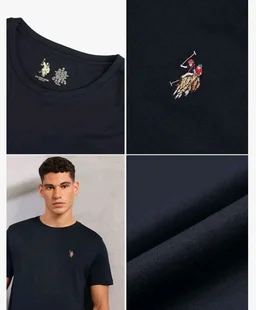 U.S. Polo ASSN. Men's PE002 Supima Cotton Ultra Soft Premium T-Shirt
- S